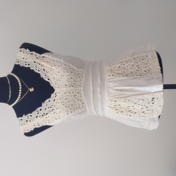 Floreat Tops - ANTHROPOLOGIE VINTAGE PEPLUM TOP SIZE 6